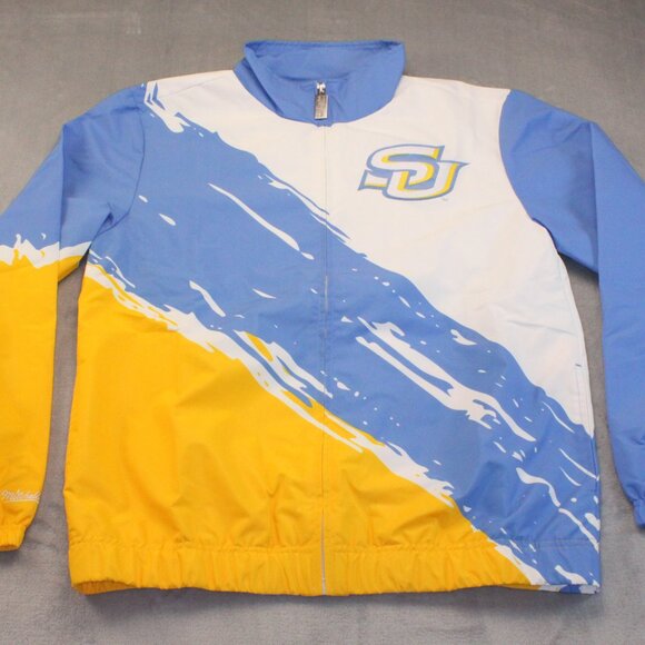 Southern University Jaguars Paintbrush Design Full-Zip Windbreaker Men's Medium - Picture 2 of 10
